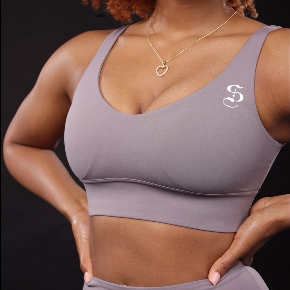 Stone Grey Women’s Sports Bra